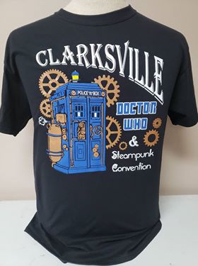 Wh Clarksville Doctor Who & Steampunk Convention - Official T-Shirt | Aardvark Tees