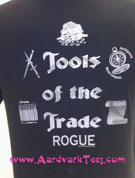 Tools of the Trade - Rogue - Tabletop RPG Fan Tee - Aardvark Tees - Tees that Please