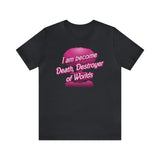 Barbenheimer Pink Iconic Doll Nuke Explosion Tee - I am Become Death Destroyer of Worlds