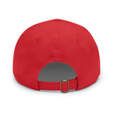 Twill Hat with Leather Patch (Rectangle) - Fundraiser Options