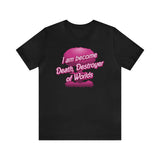 Barbenheimer Pink Iconic Doll Nuke Explosion Tee - I am Become Death Destroyer of Worlds