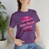 Barbenheimer Pink Iconic Doll Nuke Explosion Tee - I am Become Death Destroyer of Worlds