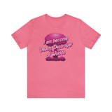 Barbenheimer Pink Iconic Doll Nuke Explosion Tee - I am Become Death Destroyer of Worlds