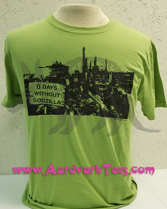0 Days Without Godzilla - Kaiju Fan Tee - Aardvark Tees - Tees that Please