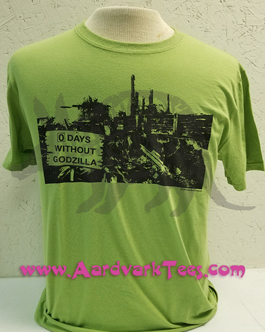 0 Days Without Godzilla - Kaiju Fan Tee - Aardvark Tees - Tees that Please