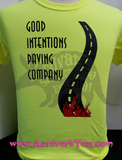 Good Intentions Paving Company - Hand Printed T-Shirt - The Road to Hell - Aardvark Tees - Tees that Please