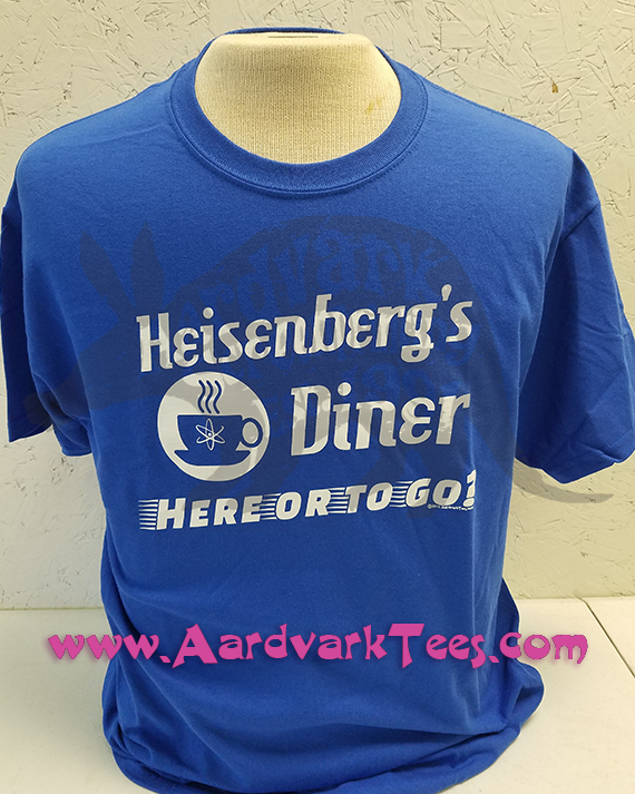 Science Humor Tee - Heisenberg's Diner - Aardvark Tees - Tees that Please