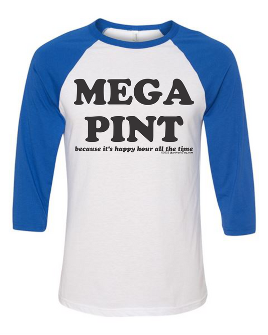 Mega Pint Unisex 3/4 Sleeve Ball Tee