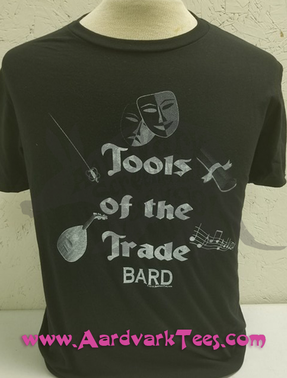 Tools of the Trade - Bard - Tabletop RPG Fan Tee - Aardvark Tees - Tees that Please