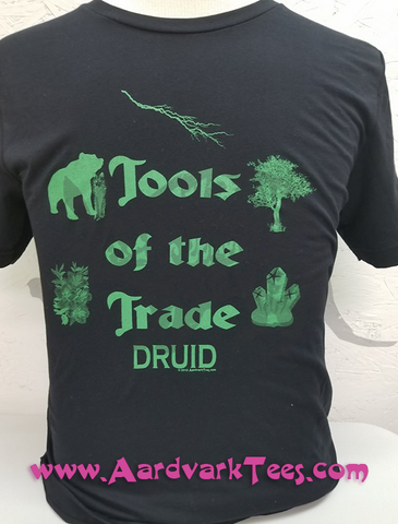 Tools of the Trade - Druid - Tabletop RPG Fan Tee - Aardvark Tees - Tees that Please