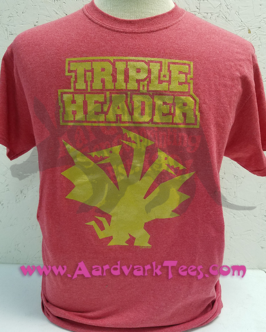 Kaiju Triple Header - Athletic Tee Parody - Aardvark Tees - Tees that Please